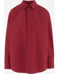 Sa Su Phi - Cotton Blend Shirt With Ruffled Back - Lyst
