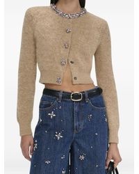 Self-Portrait - Cardigan Con Decorazione - Lyst