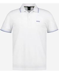 BOSS - Cotton Piqué Polo Shirt With Logo - Lyst