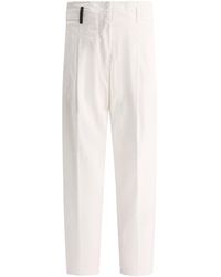 Peserico - Trousers With Fringed Details - Lyst