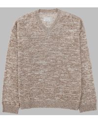 Maison Margiela - Jumper V-Neck Cotton Jumpers - Lyst