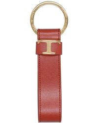 Tod's - Porte-clés Cuir Marron - Lyst