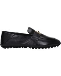 Fendi - Mocassini Donna Pelle Nero - Lyst