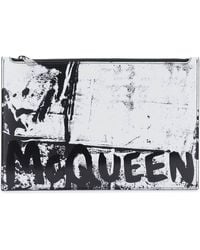 Alexander McQueen - Graffiti Flat Beutel - Lyst