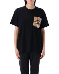 Burberry - T Shirts En Polos Zwart - Lyst