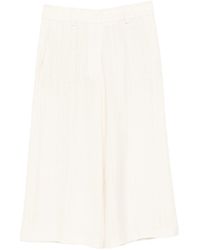 forte_forte - Pantalone Cropped Hopsack Viscosa - Lyst