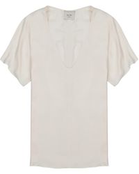 Alysi - Silk Twill Blouse - Lyst