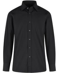 Tom Ford - 'slim' Zwart Katoenen Overhemd - Lyst