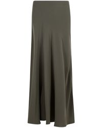 P.A.R.O.S.H. - 'poker' Lange Rok In Grijs Polyester - Lyst
