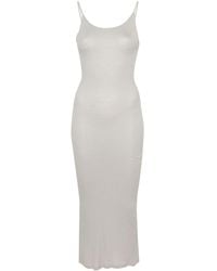 Majestic - Ribbed Viscose Long Dress - Lyst