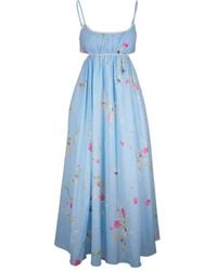 Zimmermann - Lucky Printed Cotton Maxi Kleid - Lyst