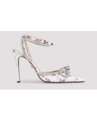 Mach & Mach - Double Bow Satin High Heels Sandals - Lyst
