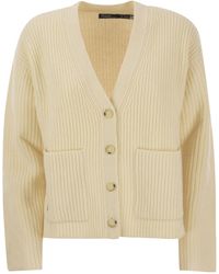 Polo Ralph Lauren - Ribbed Wool And Cashmere Cardigan - Lyst