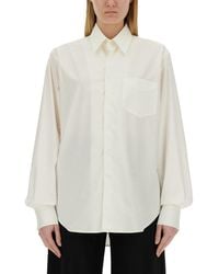 MM6 by Maison Margiela - Cotton Oversize Fit Shirt - Lyst
