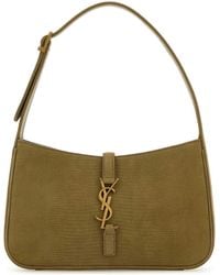 Saint Laurent - Sage Suede Le 5 A 7 Shoulder Bag - Lyst