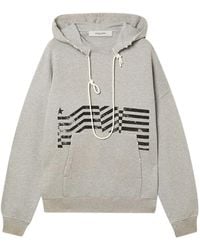 Golden Goose - Journey Hoodie Slub Cotton Heavy Fleece Vintage Treatment With Print - Lyst