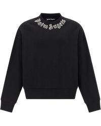 Palm Angels - Sudadera de logotipo del cuello de - Lyst