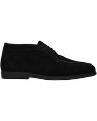 Santoni - Suede Ankle Boots - Lyst
