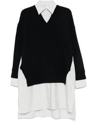 Stella McCartney - Robe Midi À Col Ras Du Cou - Lyst