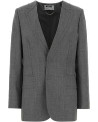 Moschino - Grey Wool Blazer - Lyst