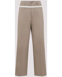 Maison Margiela - Waxed Cotton Wide-Leg Trousers - Lyst