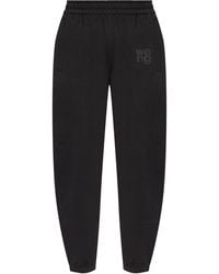 Alexander Wang - Relaxed Fit Sweatpants With Puff Paint Logo - Lyst