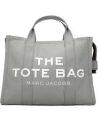 Marc Jacobs - Handtaschen The Tote Bag Woman Stoff Grau/Grauer Wolf - Lyst
