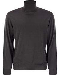 Fedeli - Superfine Wool Turtleneck Derby - Lyst