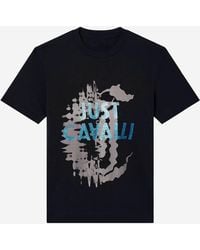 Just Cavalli - Cotton T-Shirt - Lyst