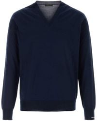 Prada - V Neck Sweaters - Lyst