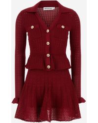 Self-Portrait - Zelfportret Stretch Viscose Blend Mini -jurk - Lyst
