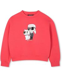KARL LAGERFELD - Sweatshirt With Logo - Lyst