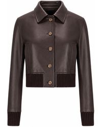 LA ROSE - Leather Jacket Nappa - Lyst