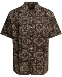 Beams Plus - "Block Print" Freizeithemd - Lyst