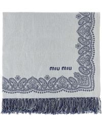 Miu Miu - Cotton Beach Towel 90 Cm X 146 Cm - Lyst