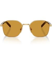Prada - Zonnebril Prc50 S 5 Ak50 P Goud/donker Honing Heren - Lyst