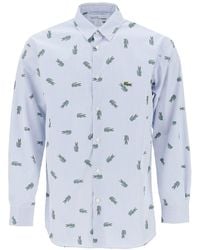 Comme des Garçons - Camisa de Comme des Garcons X Lacoste Oxford Camisa con motivo de cocodrilo - Lyst