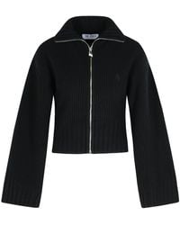 The Attico - Attico Black Wolle und Kaschmirpullover - Lyst