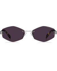 Marc Jacobs - Zonnebril Marc 496/s Air Gme Bruin/paars Dames Met Ketting - Lyst