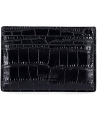 Tom Ford - Croco Embossed Leather Cardholder - Lyst