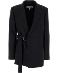 Loewe - Embroidered Wool Blazer - Lyst
