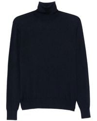 Saint Laurent - Pull Col Roule Cachemire Laine - Lyst