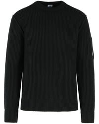 C.P. Company - Wool Blend Sweater - Lyst