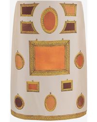 Versace - Skirt Printed Silk - Lyst