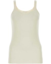 Bottega Veneta - Ivory Wool Tank Top - Lyst