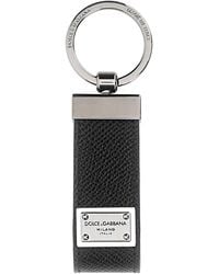 Dolce & Gabbana - Leather Key Ring - Lyst