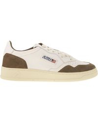 Autry - Medaillewinnaar Low Sneakers In Goatkin En Suede - Lyst