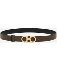 Ferragamo - Cintura Ganci Reversibile Di - Lyst