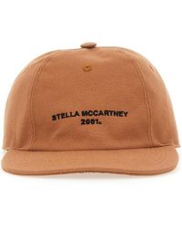 Stella McCartney - Caramel Cotton Blend Baseball Cap - Lyst