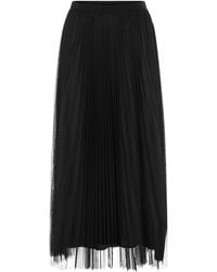 Fabiana Filippi - Pleated Tulle Maxi Skirt With Wool, Silk And Cashmere Yarn - Lyst